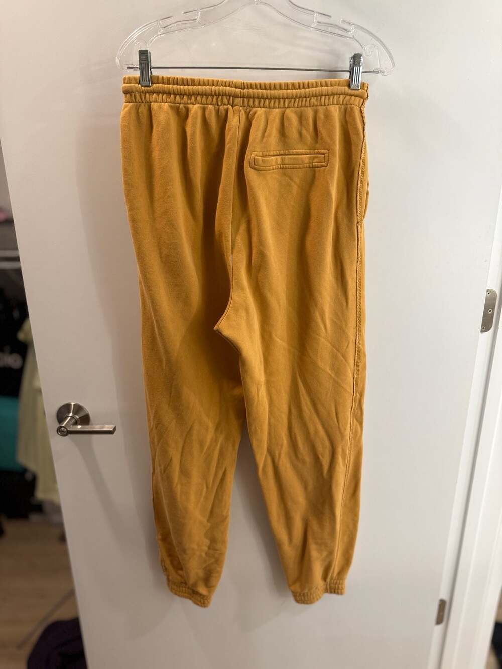 Aerie Mustard Yellow Jogger Sweatpants Size M Long - Picture 2 of 9